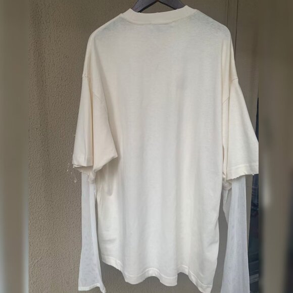 Acne Studios LAYERED PRINT T-SHIRT Off white - Picture 3 of 9